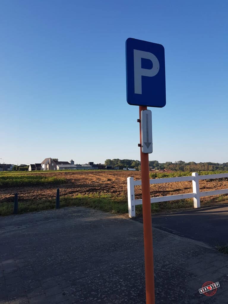 Parking sign in Belgium