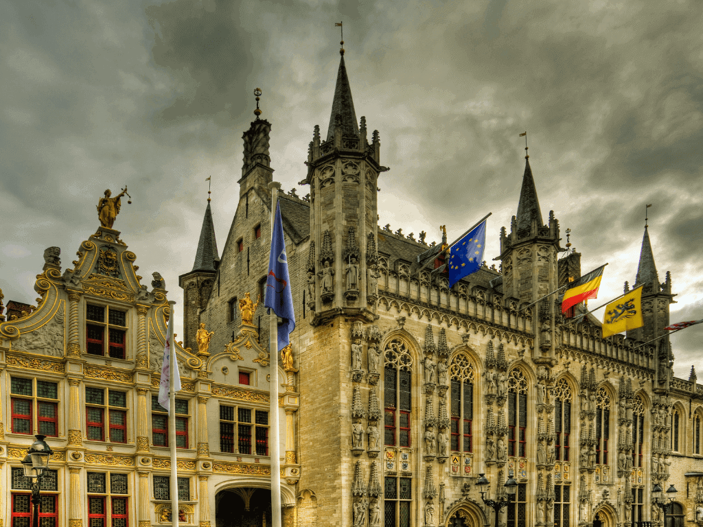 A beautiful building in Bruges