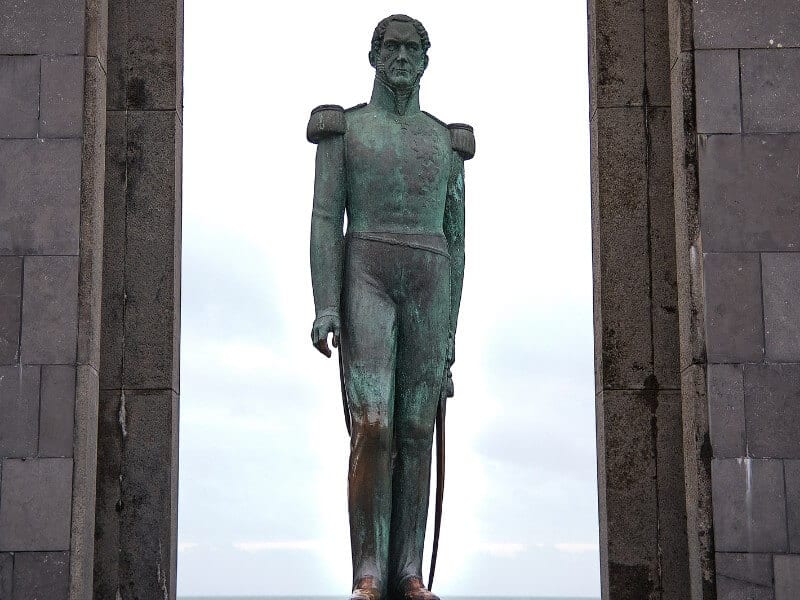 A statue of Belgium's 1st monarch King Leopold I