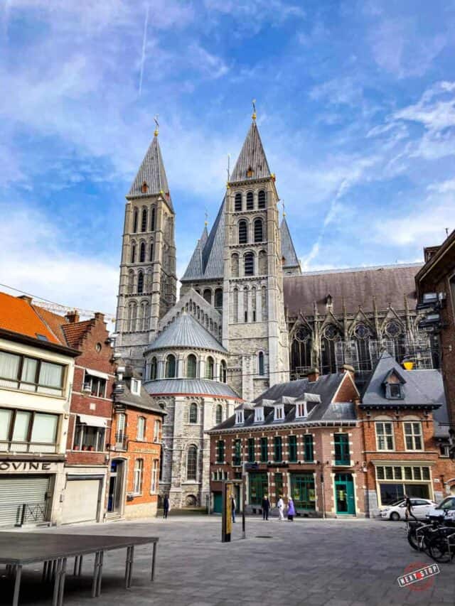 Long shot photo of Cathรฉdrale Notre-Dame de Tournai.