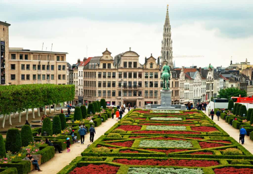 The Mont des Arts Garden.