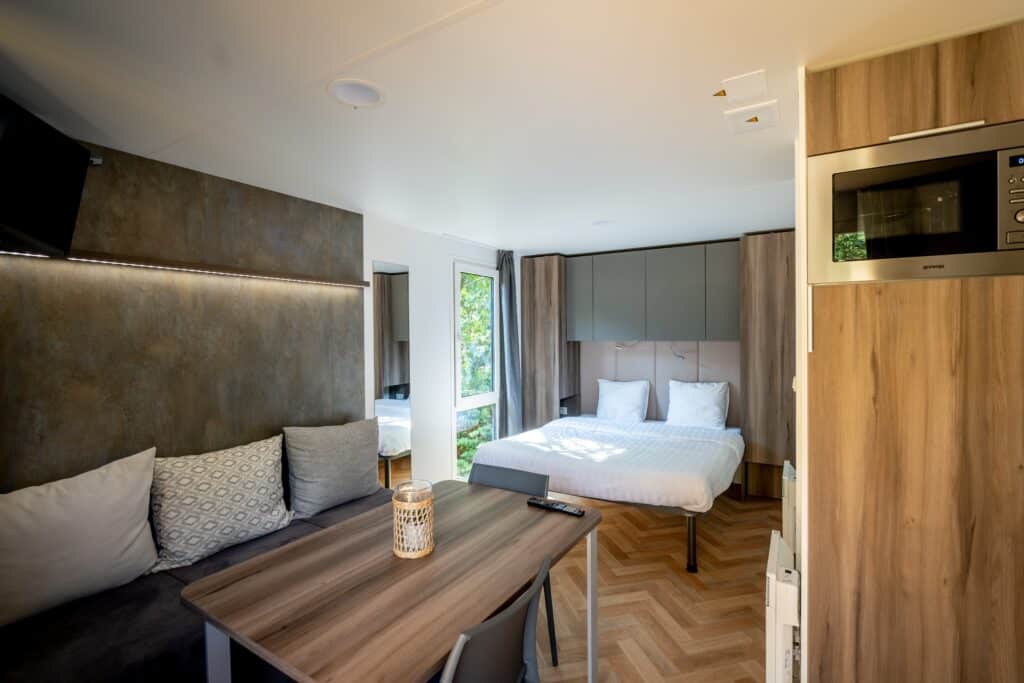 Interior of Urban Gardens Gent displaying an elegant and modern design with chic furnishings.