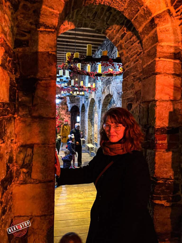 Me in a room in the Castle of the Counts.