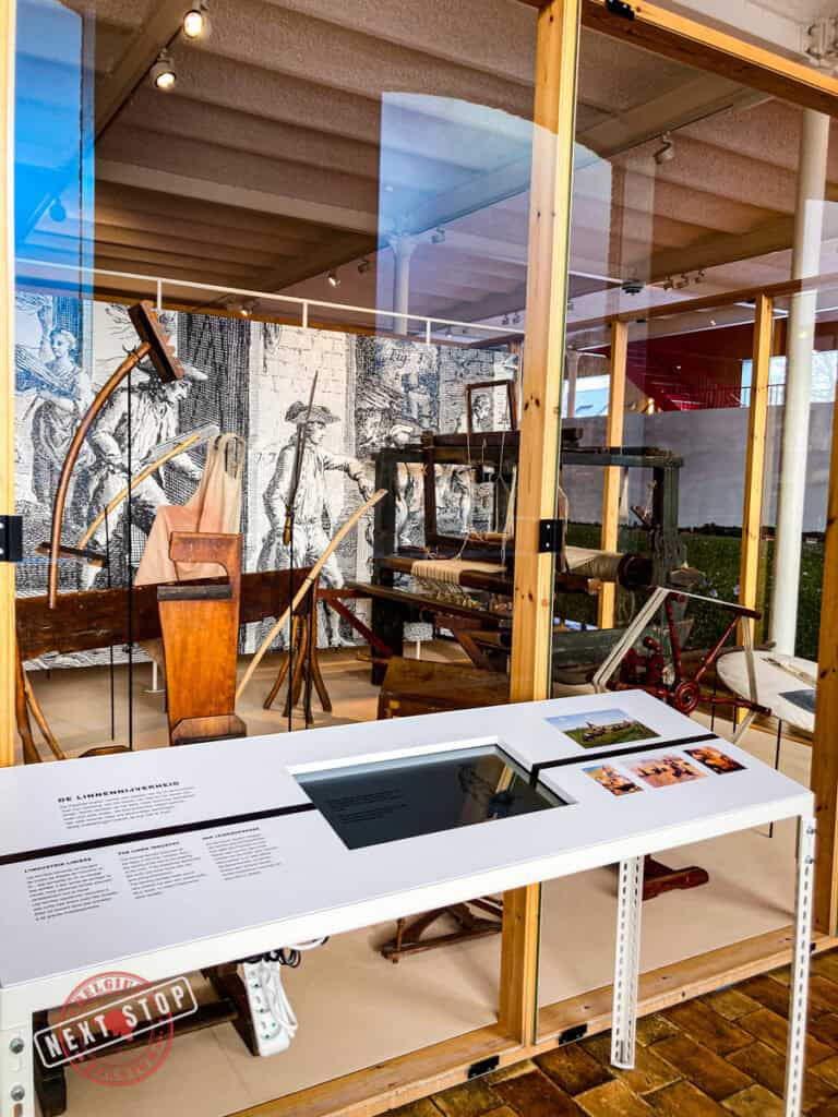 Vintage textile tools at the Texture Museum in Kortrijk.