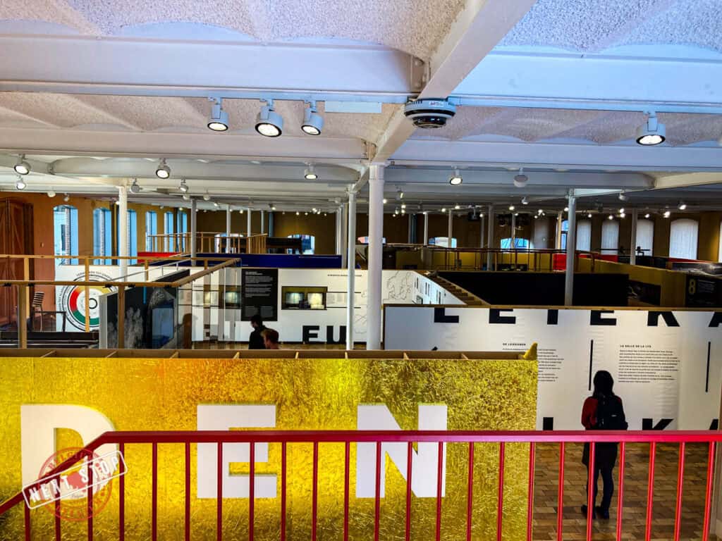 The Leie Room at the Texture Museum in Kortrijk.