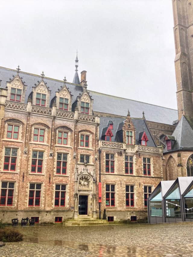 Exterior of Belfry in Bruges.