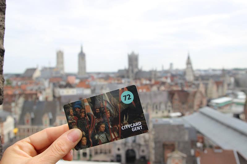 Citycard of Ghent - Belgium Museum Card.