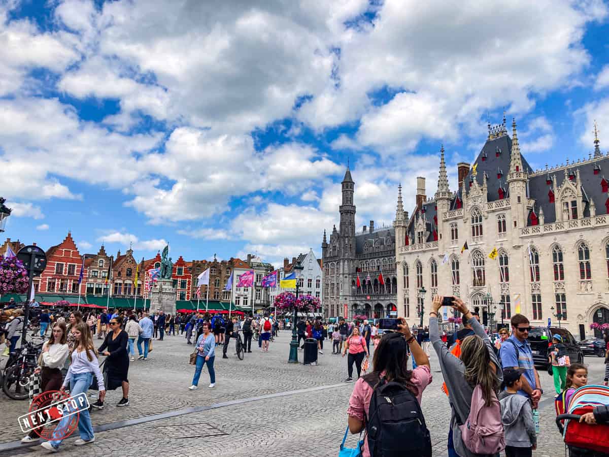 Strolling around the historic Grote Markt.